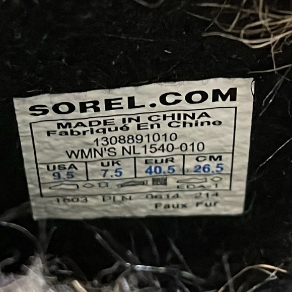 Sorel Joan Of Arctic Tall Boots Black waterproof Women's Size 9.5 winter - Picture 11 of 17